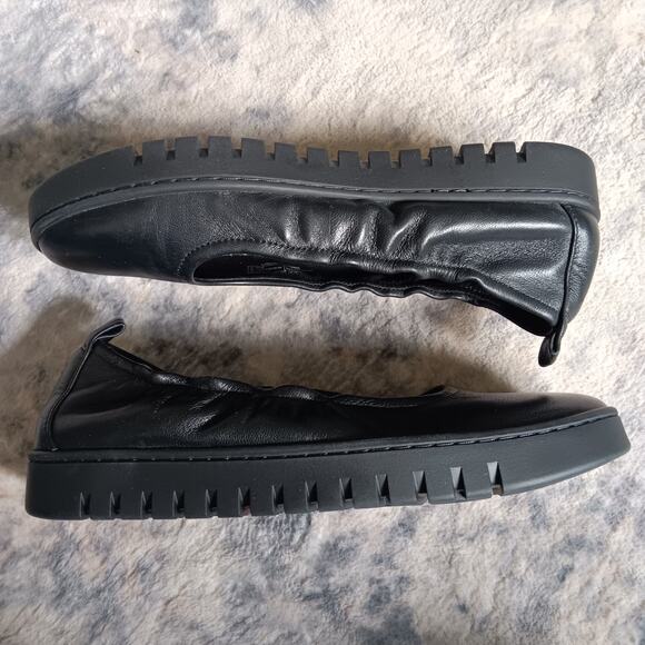 Vionic Women's Uptown Ballet Slip-On Loafers Black Leather Size 8 Pre-owned - Picture 6 of 10